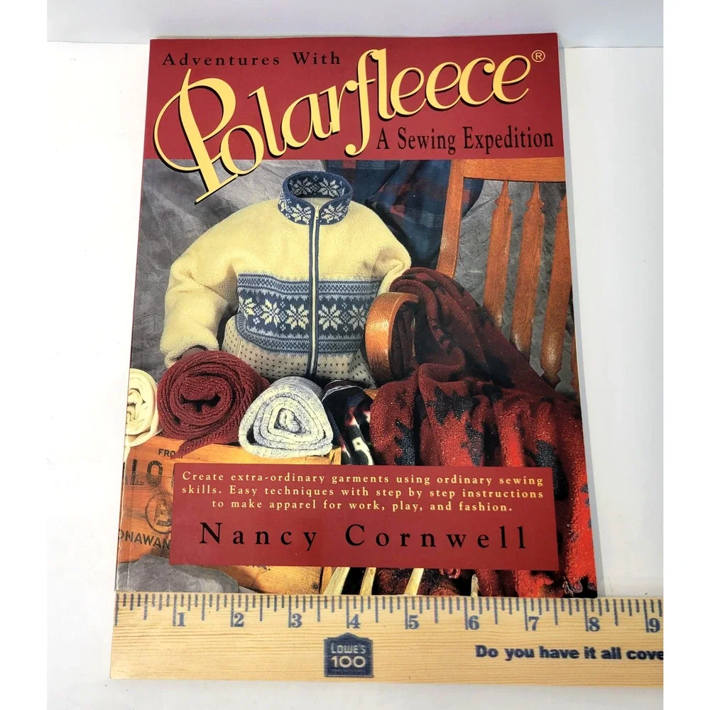 Adventures With Polarfleece Nancy Cornwell Krause Red Large Trade PB Sewing Book